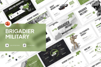 Brigadier Military PowerPoint Template
